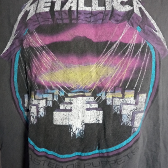 Metallic mens LG T-shirt gray - Picture 2 of 3